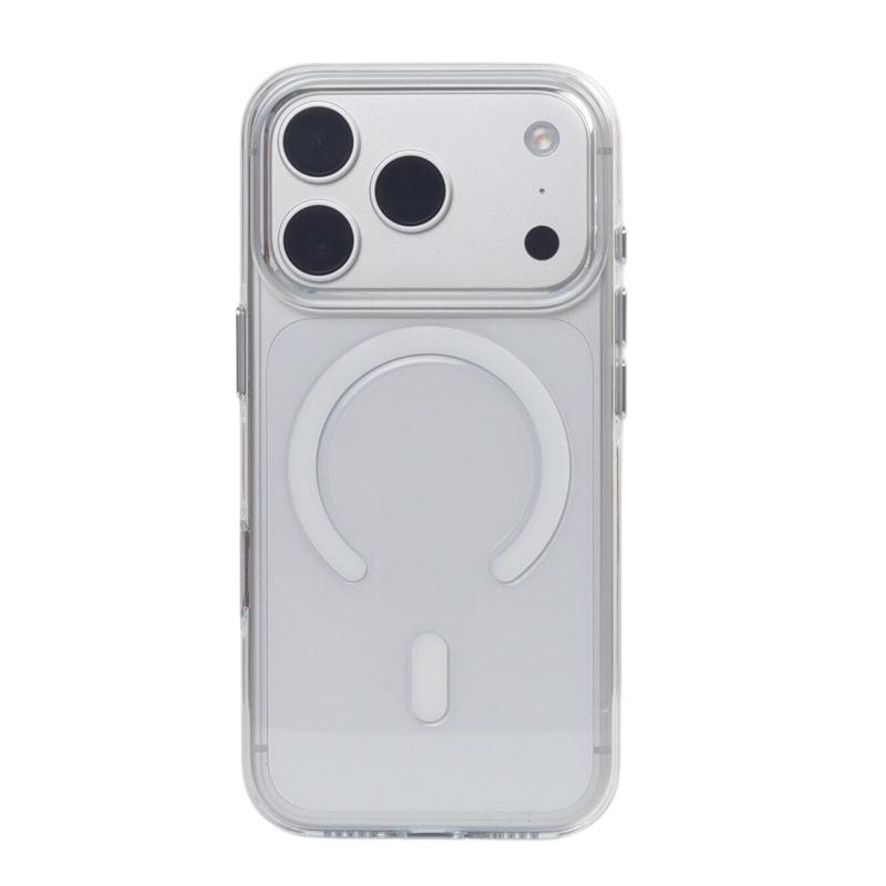 

Magnetic Crystal Transparent Shockproof For Magsafe Case for iPhone 17 16 16Pro 17Pro max Touch Camera Button Shockproof Cover For iPhone 17Pro Max