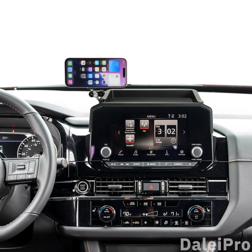 For Nissan Pathfinder 2022 2023-2025 R53 Center Console Lower Storage Box Armrest Storage Box Multi-functional Car Phone Holder
