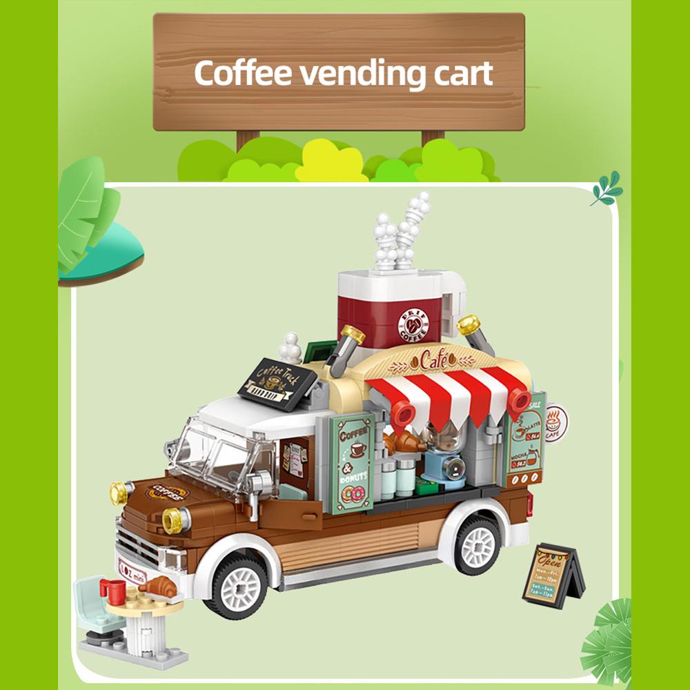 Creative Street View City View Model Building Blocks Build Toys Mini Home Decor Ornaments Children's Holiday Christmas Gifts