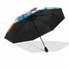 1pc Dragon Ball Z Goku Vegeta Automatic Folding Outdoor Umbrella - Portable 3-Fold Design with 8-Rib Iron Frame - Outdoor for Fans, Travelers, Da