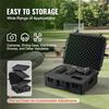 VEVOR Weatherproof Hard Case, Heavy Duty Protective Dry Box Case with Pre-cut Foam, and Retractable Pull Handles for Travel, Hunting, Military