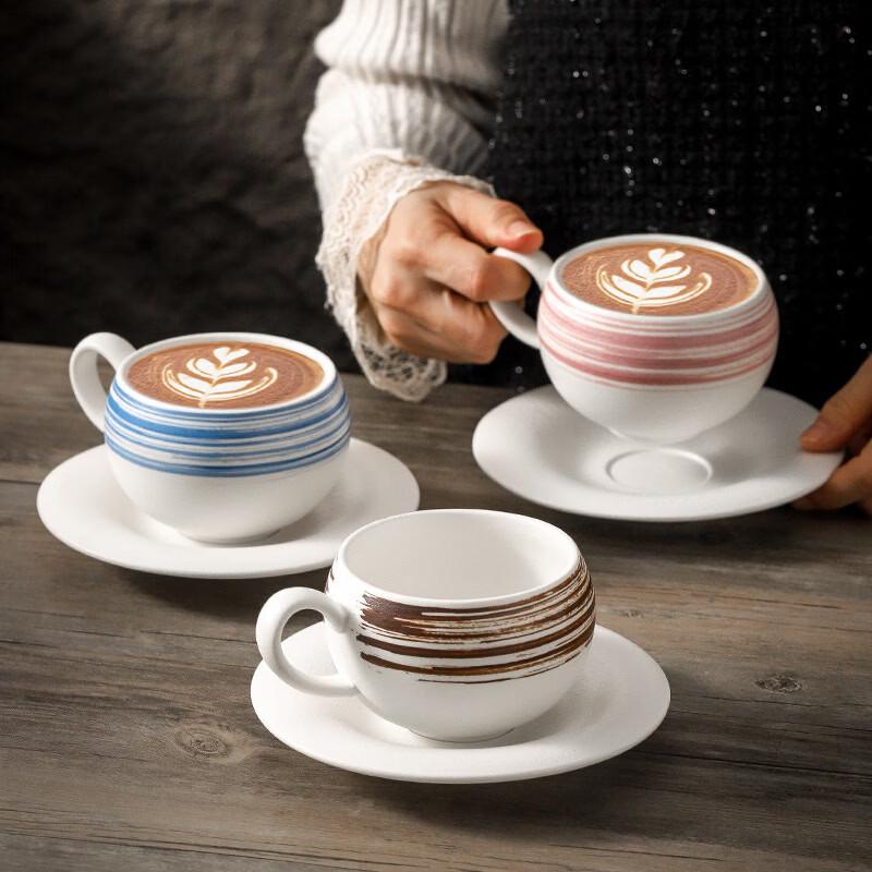 Retro Frosted Ceramic Latte Art Mug