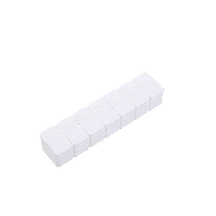 Creative Braille 7-Compartment Pill Box - Portable Weekly Medication Organizer