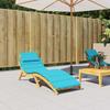 Turquoise Sun Lounger Cushion, Oxford Fabric