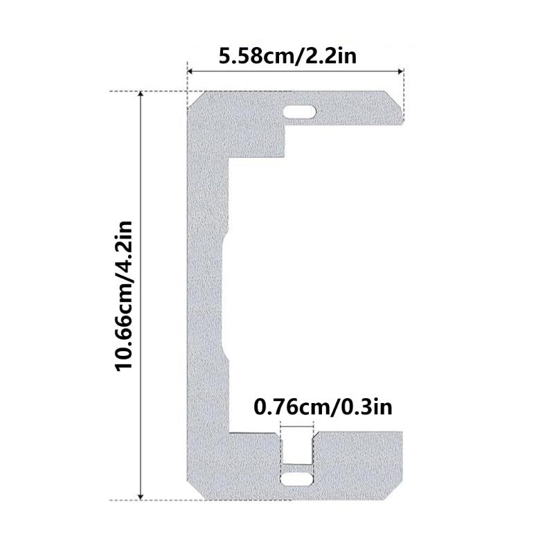 10 Stück Metall Wandplatten Abstandshalter Elektrokasten Steckdosen Abstandshalter Bündig sitzende Geräte Nivellierplatte zur Befestigung von Wänden Gerät