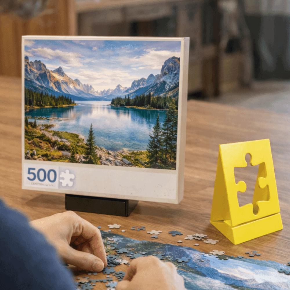 Stabiler Ständer für Fotorahmen Kunststoff-Posterhalter Puzzle-Box-Ständer Kunstaufbewahrung