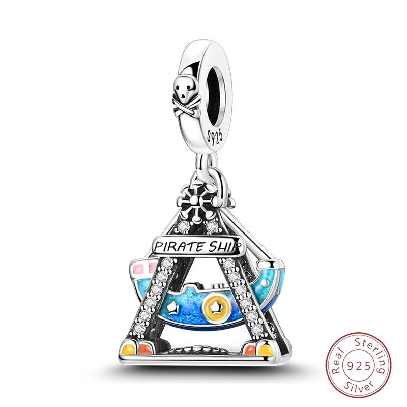 Sweety Copper Cake Poodle Crown Flowers Lover Luminous Charms Beads Fit 3Mm Bracelets Diy Fine Jewelry Making