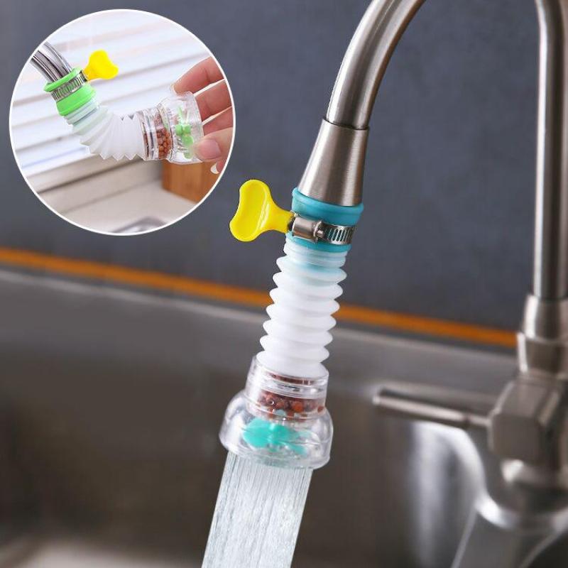 1pcs  New Tap Filter Splash-proof Drain Sturdy Useful Sink Water Tap Nozzle Filter Kitchen Supplies