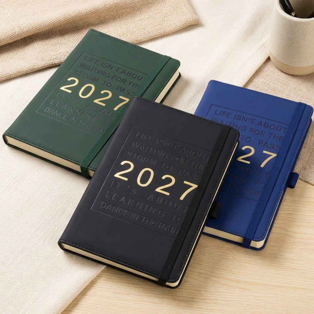 English 2027 Schedule Planner Notepad 12 Months To-do List Notebook  School Office Supplies
