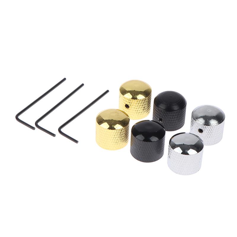 Metal Dome Tone Guitar Volume Tone Knobs Potentiometer Control Knobs For Guitar