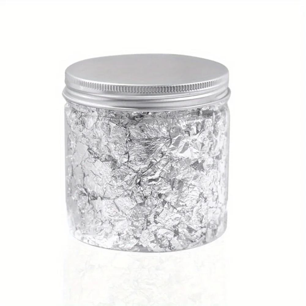 

Металлическая фольга хлопья нерегулярные украшения маникюра инструменты подарки нейл-арт золотой лист серебряный