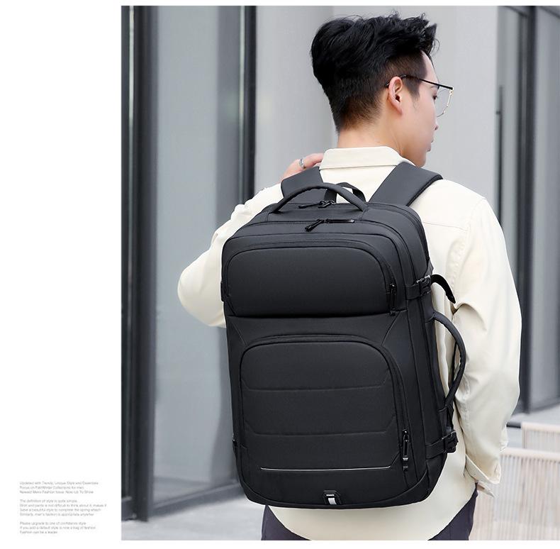 Men's Waterproof Multifunctional Computer and Travel Backpack - Large Capacity & Expandable Design