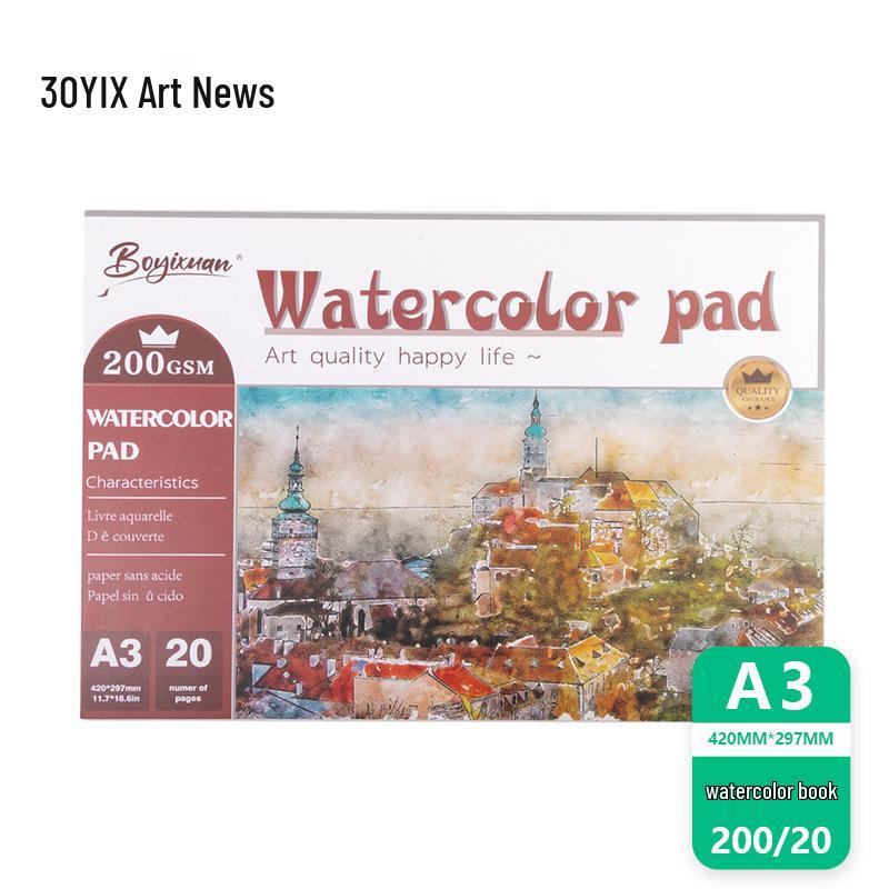 Boyixuan A4/A5 Thick Sketchbook for Art Students - Watercolor & Marker Drawing Book