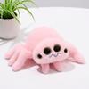 4-Eyed Spider Plush Toy Lifelike Tarantula Black Widow Spider Doll Soft Poisonous Insect Stuffed Toy Boys Birthday Gifts