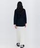 WNDERKAMMER Wool Button Line T-Shirt_Navy