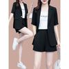 Small Suit Slim Casual Fashion Suit Women's Summer Western Style Professional Shorts Fashionable Suit Two-piece Set