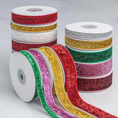 Elegant Multifunction Colorful Onion Velvet RibbonGlitter Fluffy Flocking Ribbon Toys Jewelry Costume Accessories AccessoriesRibbon Home Decoration