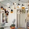 Black Cat Design Halloween Paper Hanging Ornament Cat Pumpkin Pendant Ghost Ornament  Home Decor