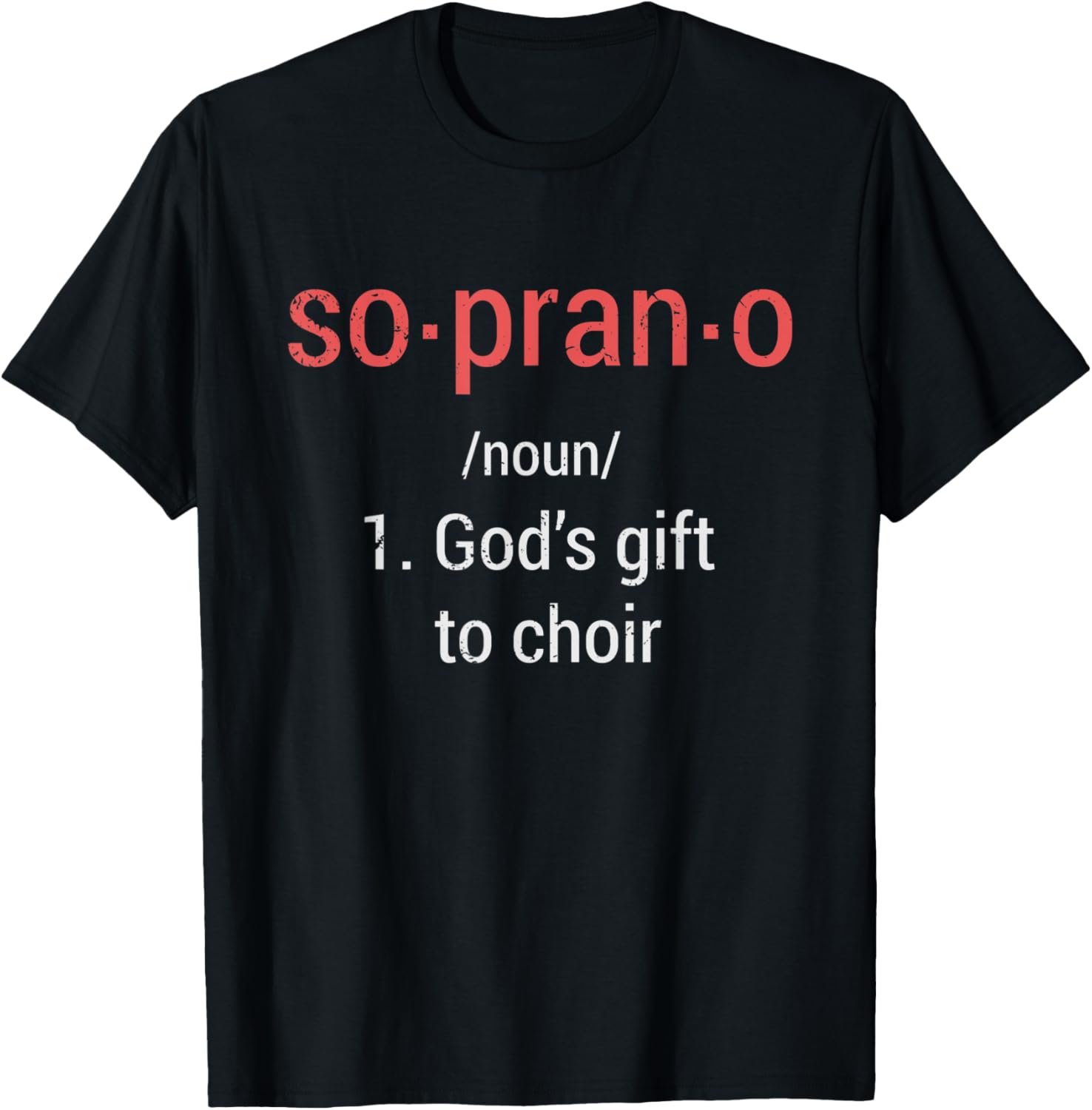 Soprano Definition Choir Singers Gifts T-Shirt S разноцветный