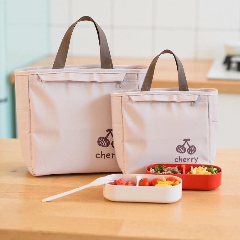 Lunch Box Insulated Bag, Hand-held Insulated Lunch Box Bag, Thickened Insulated Bento Bag, Student Large-capacity Aluminum Foil Bag with Rice Bag