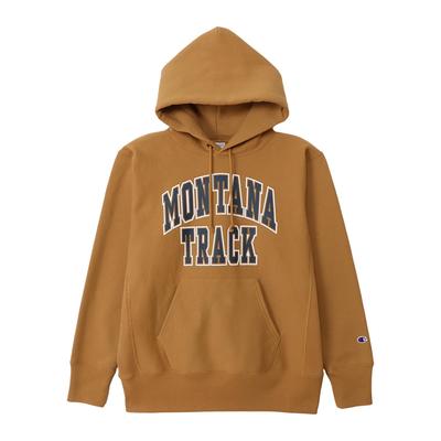 Parka Langarm Fleecegefüttert Grafikdruck Relaxed Fit Kapuzensweatshirt REVERSE Mokka M 11.5oz WEAVE(R) C3-A124 Herren