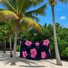 Polka Dot Hibiscus Beach Towel Quick Drying Travel Towel Unisex Soft Comfortable Quick Dry Portable for Men Women Beach
