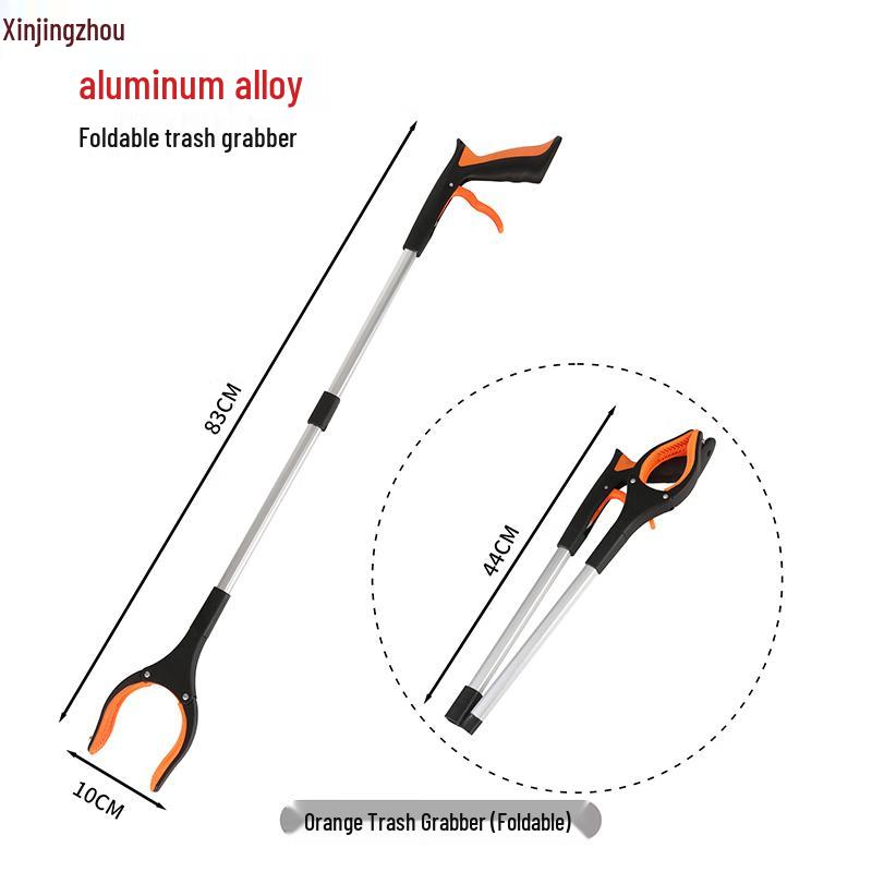 Foldable Long-Handle Trash Grabber (5-Pack)