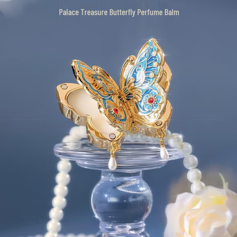 Forbidden City Cultural Creative Solid Perfume Balm - Butterfly