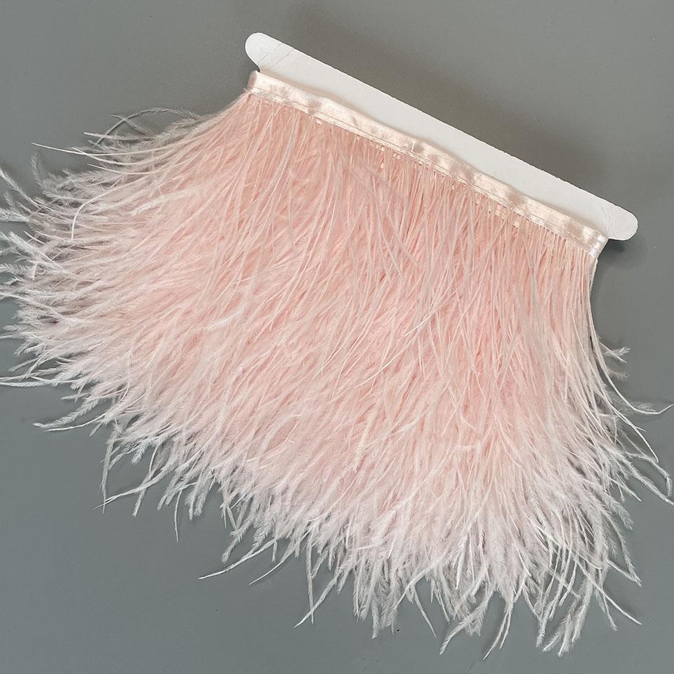 FeatherOstrich Feathers Trim 10 Meter 13-18 CM Feather Plumes Ribbon Selvage For DIY Wedding Dress Decoration Crafts Accessories