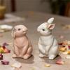 Food Grade Silicone Easters Sitting Rabbits Mould For Candle Making Home Decoration Craft Art