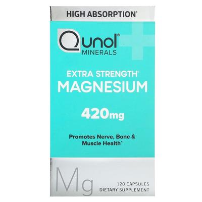 Magnesium, Extra Strength, 420 Mg, 120 Capsules (210 Mg Per Capsule)
