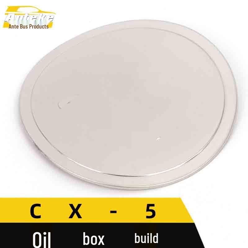 CX-5 Fuel Tank Cover Sticker - Stainless Steel, Scratch-Resistant Decorative Sequin
