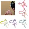 Temperament Ponytail Hair Claw Girl Hair Clip with Hollowed Butterfly for Braids