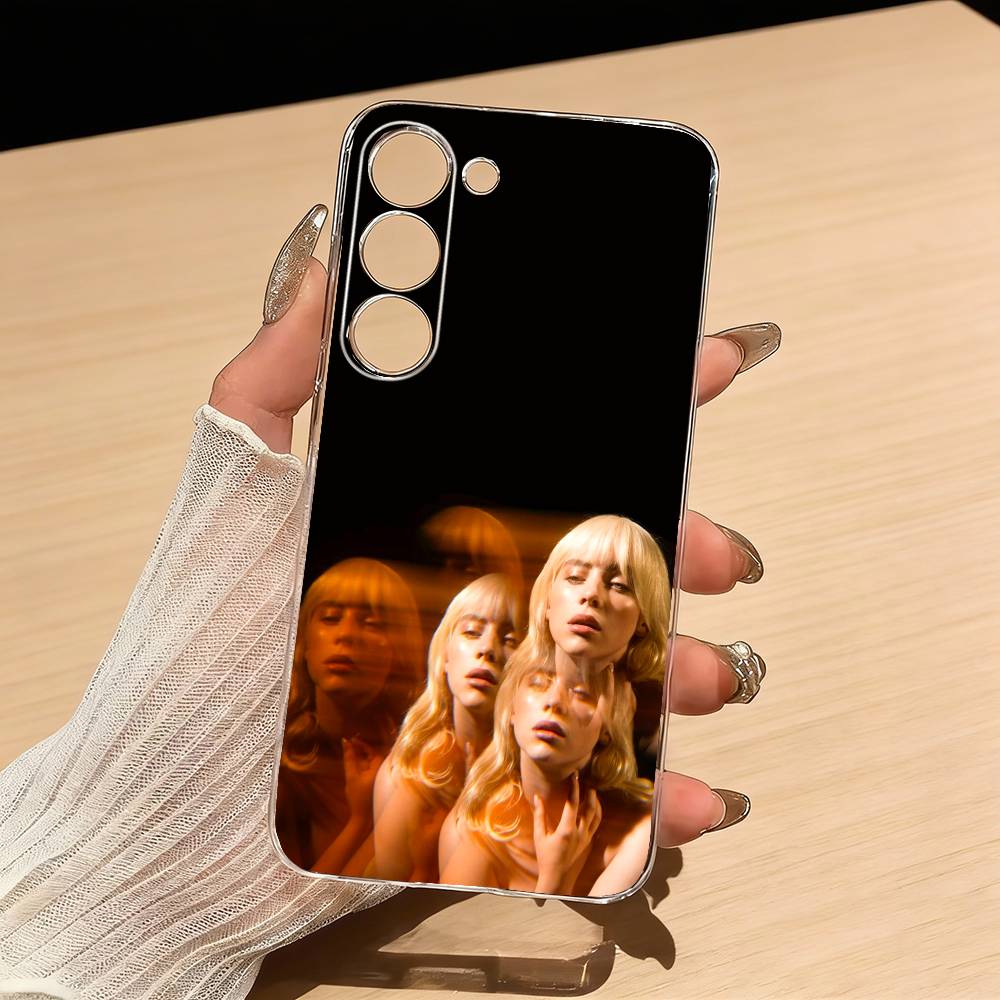 B-Billie E-Eilish Phone Case For Samsung S25,S24,S21,S22,S23,S30,Ultra,S20,Plus,Fe,Lite Transparent Cover