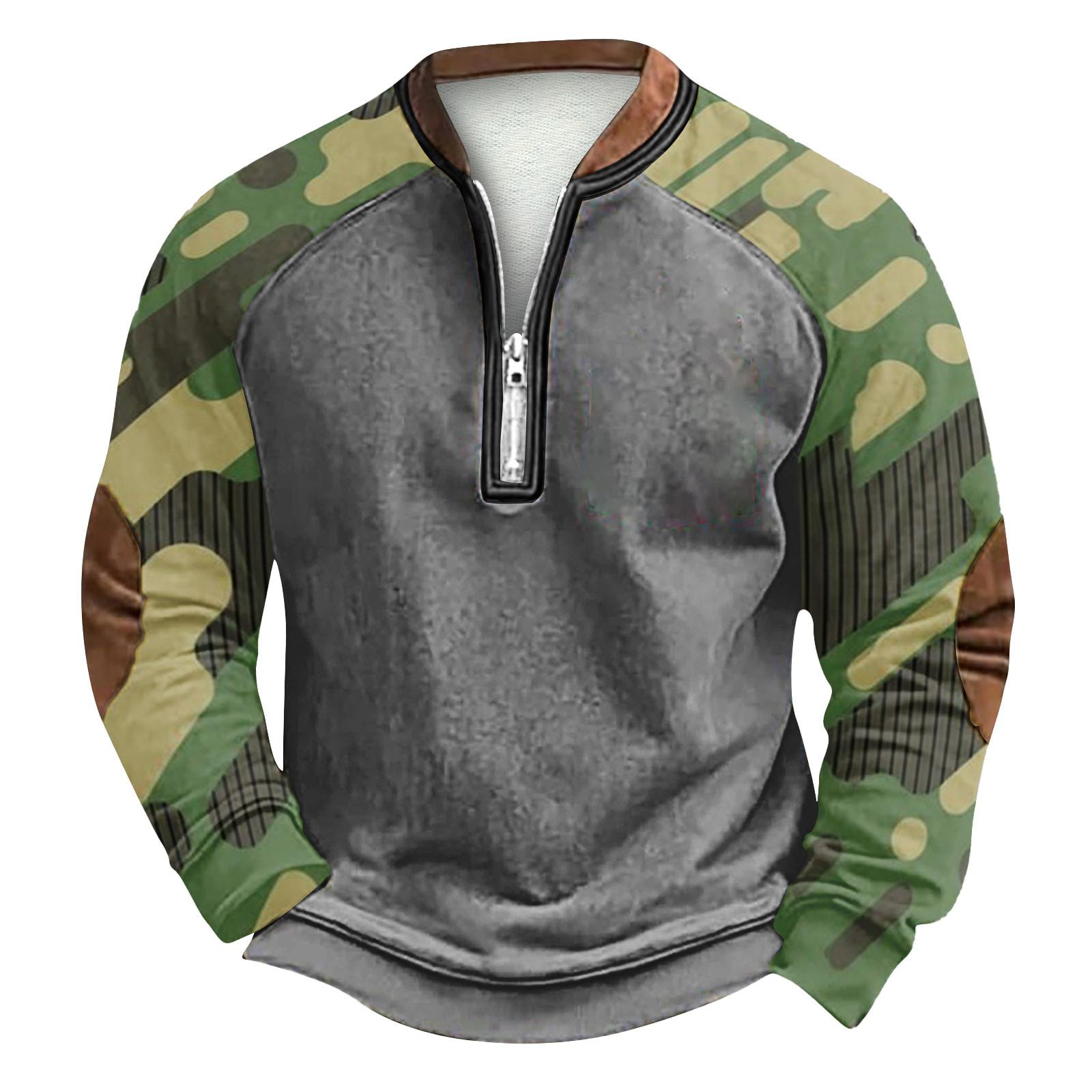 

Мужская зимняя толстовка с пряжкой Мужская толстовка с принтом L