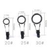 1Pcs Stainless Steel Fishing Rod Pole Line Guides Folding Guide Ring Wearproof Eye Ring Fishing Tackle Accessories Durable