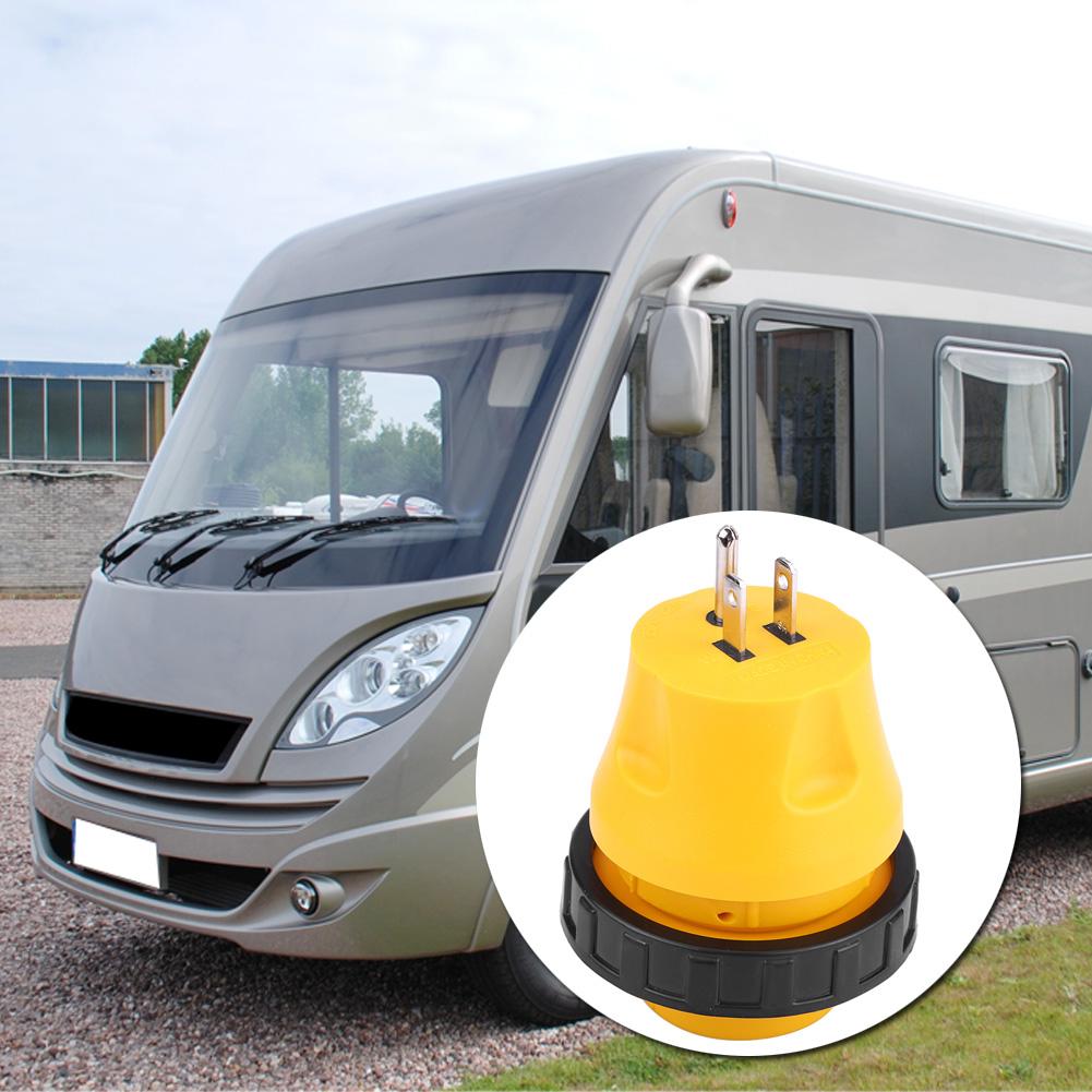 125V RV Power Cord Adapter 15A Male To 30A Female Connector Plug (US Plug)