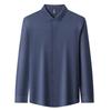Long Sleeve Men Shirt Solid Color Business Casual Gentleman Shirts