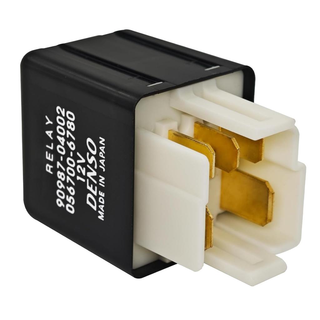 Relay 90987-04002 056700-6780, 5Pins 12VDC Automotive Power Relay - Easy Plug-in Installation Compatible for Toyota 4Runner Previa RAV4 Corolla Lexus