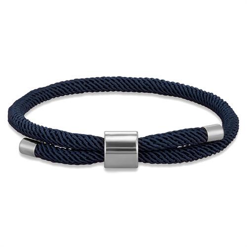 Stainless Steel Round Buckle Bracelet Classic Simple Men And Women Couple Adjustable Milan Rope Hand Rope