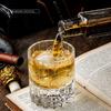 Creative Whiskey Glasses Stone Set Luxurious Wine Gift 2 Pcs Whisky Cups And 6 Pcs Stainless Steel Whiskey Stones In Wooden Box