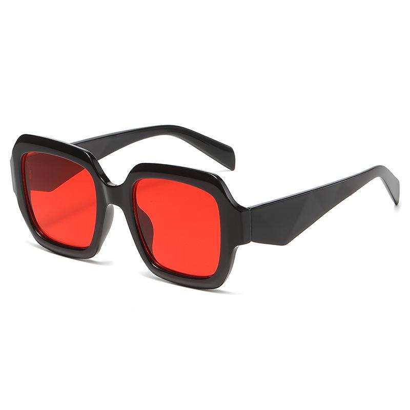 Nowe nieregularne koreańskie modne okulary przeciwsłoneczne Europejskie i amerykańskie dwukolorowe okulary przeciwsłoneczne z nadrukiem lamparta Duże oprawki Szerokie nogawki Okulary przeciwsłoneczne Cat Eye