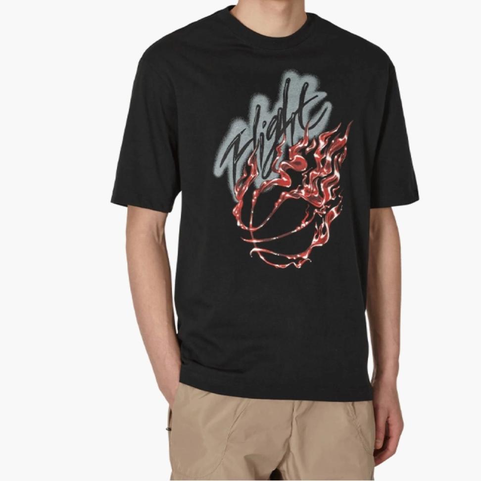 Air Jordan x Travis Scott Flight Grafické tričko Černé Pánské topy DO4101-010