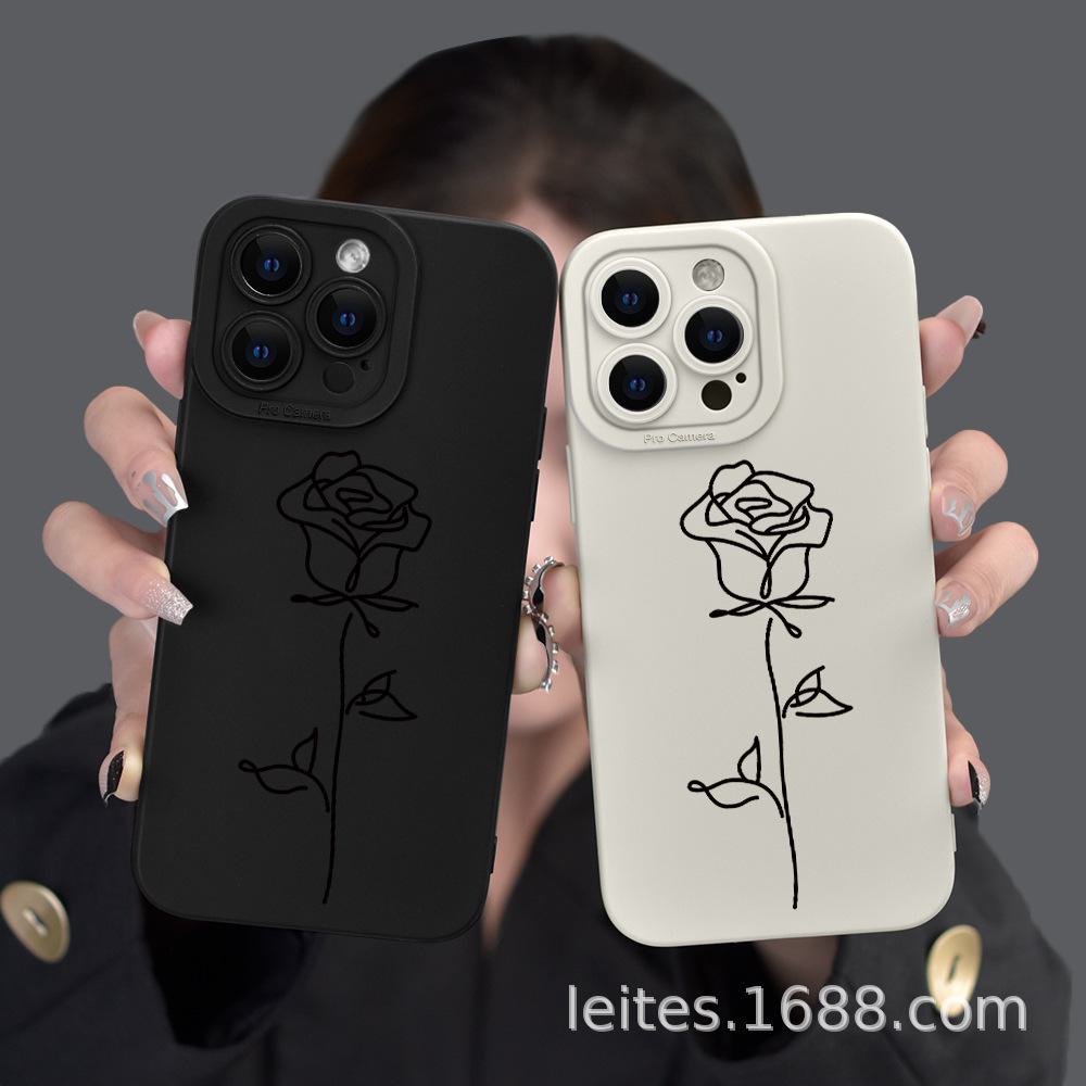 

Чехол Apple Flower для iPhone 15 Pro Max: Ультратонкий мягкий силиконовый чехол
