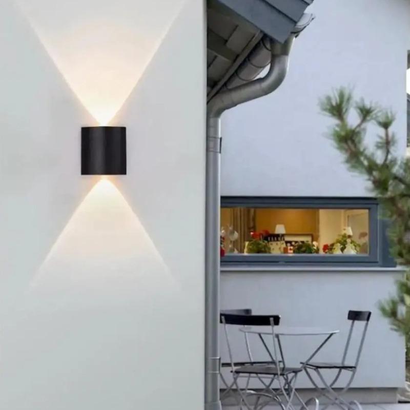 IP65 Waterproof LED Wall Light, Outdoor Up & Down Wall Lamp for Garden Stairs Patio Night Lighting