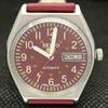 USED VINTAGE SEIKO 5 AUTOMATIC 6309A JAPAN MENS D/D RED WATCH 621b-a413509-2 SKU621b-a413509