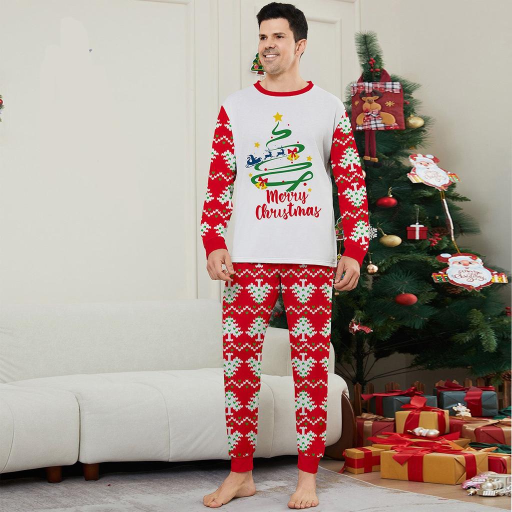 Crăciun Părinte Copil Familie Set Mobilier Casă Pijamale Crăciun Set Două Piese