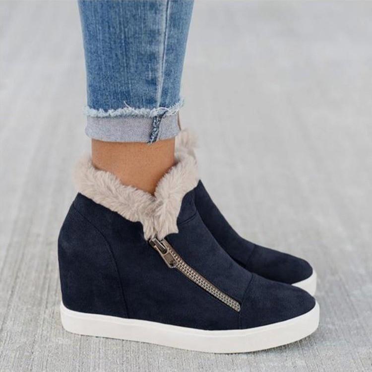 Mujeres Talla Grande Moda Mujeres Botas de Nieve Cómodas Invierno Cálido  Casual Cremallera Plataforma Zapatos de Primera Mujer comprar a buen precio  — entrega gratuita, reseñas reales con fotos — Joom
