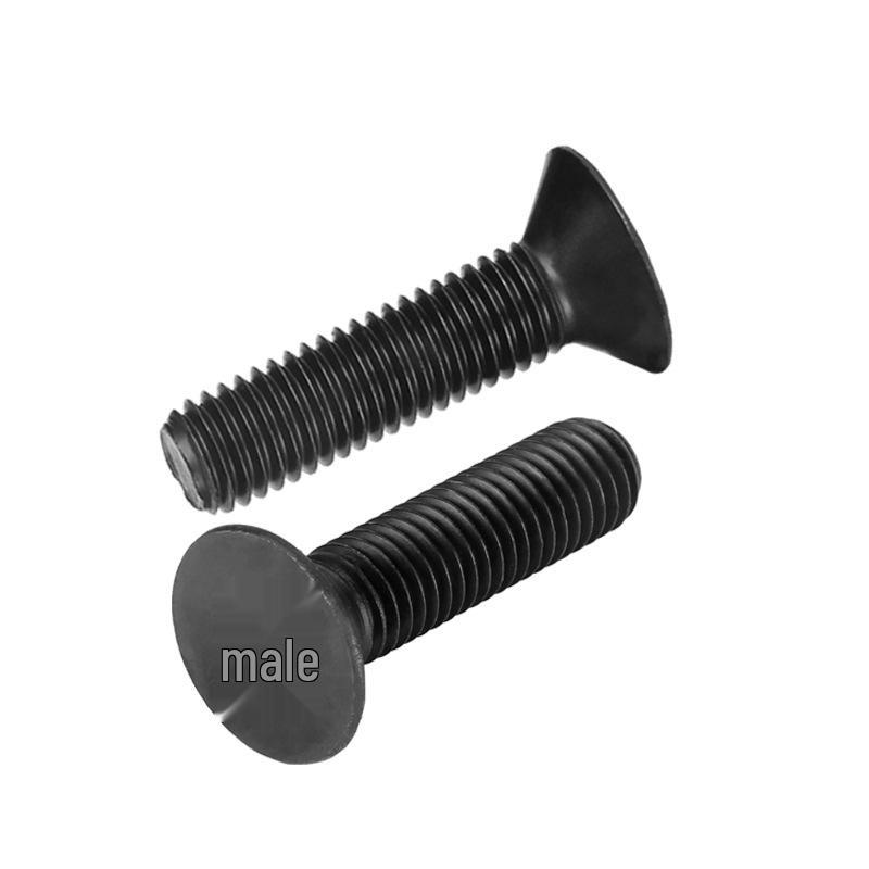 Black Internal Plum Slot Flat Head 201 Stainless Steel Screws M2-M6