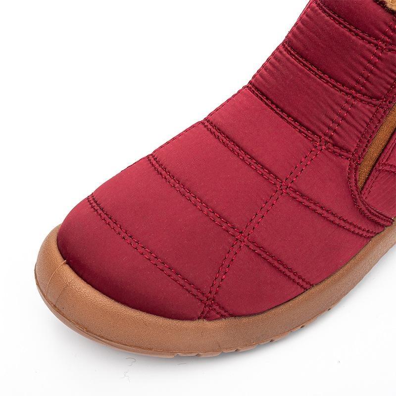 Zimowe buty damskie Ciepłe futrzane buty śnieżne Wodoodporne górne damskie Casual Lekkie botki